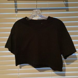PacSun - Basic Black Crop Top